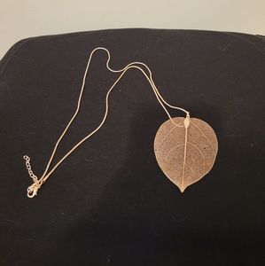 Rose Gold Floral Necklace